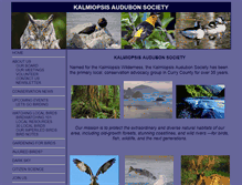 Tablet Screenshot of kalmiopsisaudubon.org